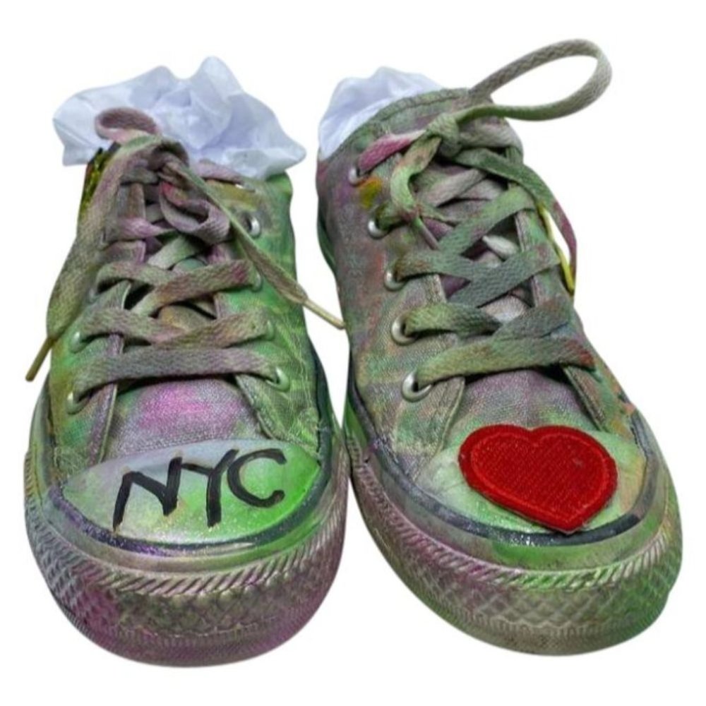 Converse Sneakers Customized Multi Color Women's 6
